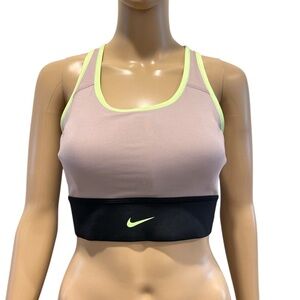 Nike Training Trail Swoosh Sports Bra - Black size M